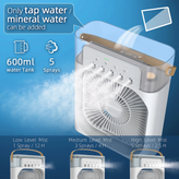 پنکه رومیزی مهپاش شارژی جدید مدلSpray Fan- اورجینال