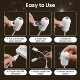 چراغ خواب و پروژکتور کهکشان Starry Sky Projection Nightlight