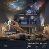 چراغ خواب و پروژکتور کهکشان Starry Sky Projection Nightlight