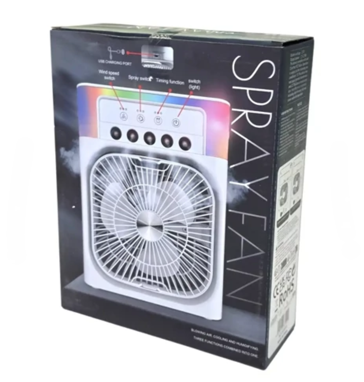 پنکه رومیزی مهپاش شارژی جدید مدلSpray Fan- اورجینال