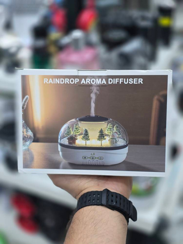 دستگاه بخور سرد و دیفیوزر معطرکننده (Raindrop Aroma Diffuser) با طرح مینیاتوری زمستانی