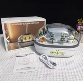 دستگاه بخور سرد و دیفیوزر معطرکننده (Raindrop Aroma Diffuser) با طرح مینیاتوری زمستانی