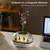 دستگاه بخور سرد و دیفیوزر معطرکننده (Raindrop Aroma Diffuser) با طرح مینیاتوری زمستانی