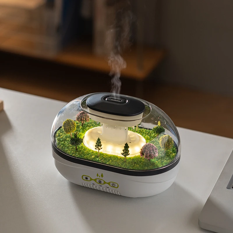 دستگاه بخور سرد و دیفیوزر معطرکننده (Raindrop Aroma Diffuser) با طرح مینیاتوری زمستانی