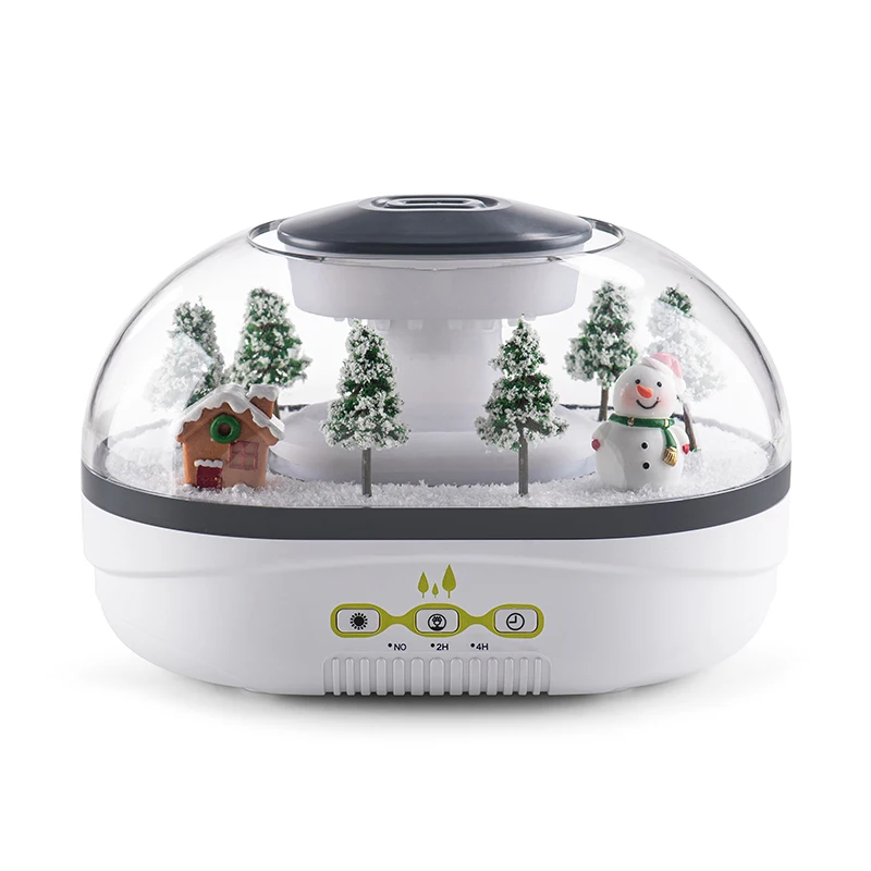 دستگاه بخور سرد و دیفیوزر معطرکننده (Raindrop Aroma Diffuser) با طرح مینیاتوری زمستانی