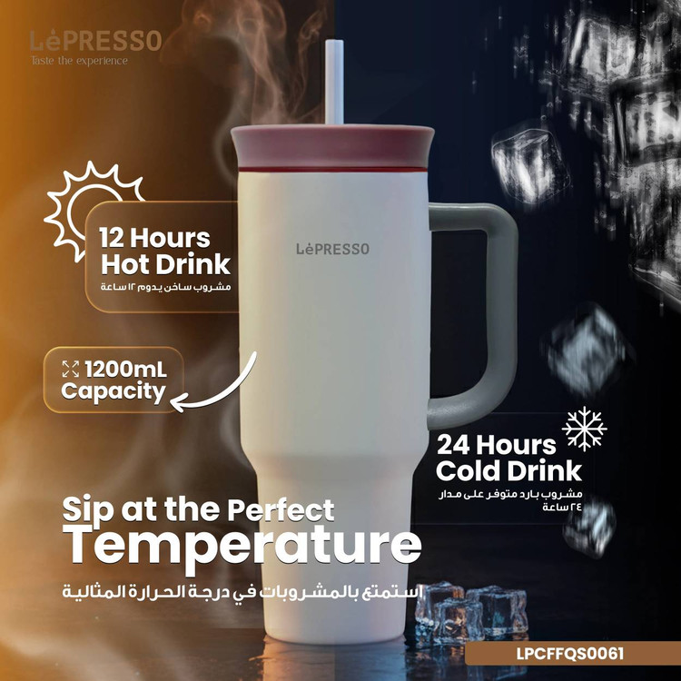 ماگ مسافرتی و عایقدار برند LePRESSO مدل QuirkSip