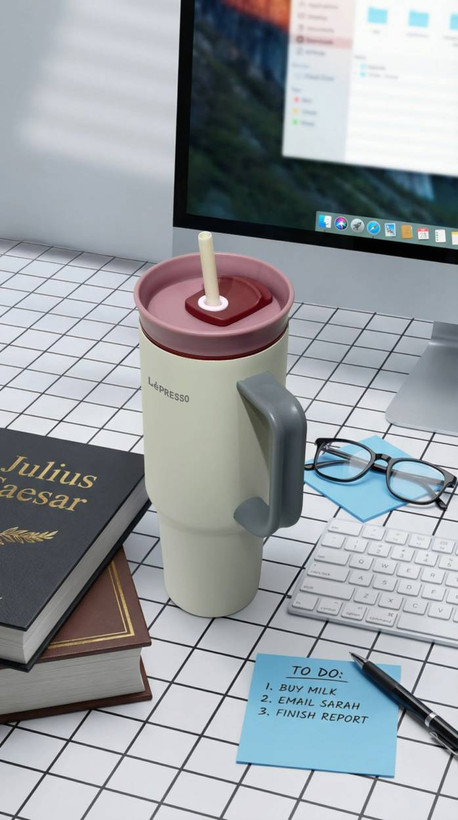 ماگ مسافرتی و عایقدار برند LePRESSO مدل QuirkSip